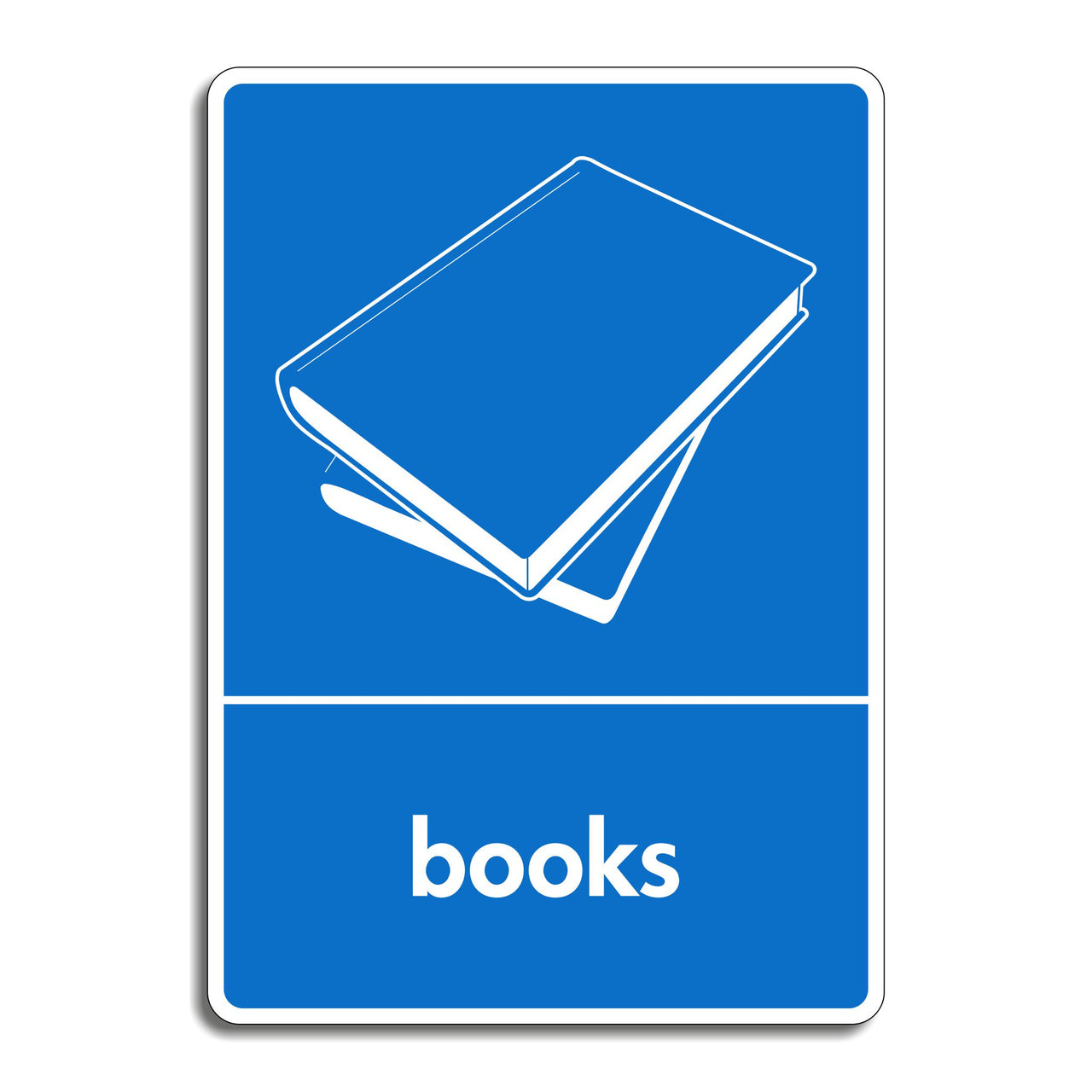 Books Recycling Sign