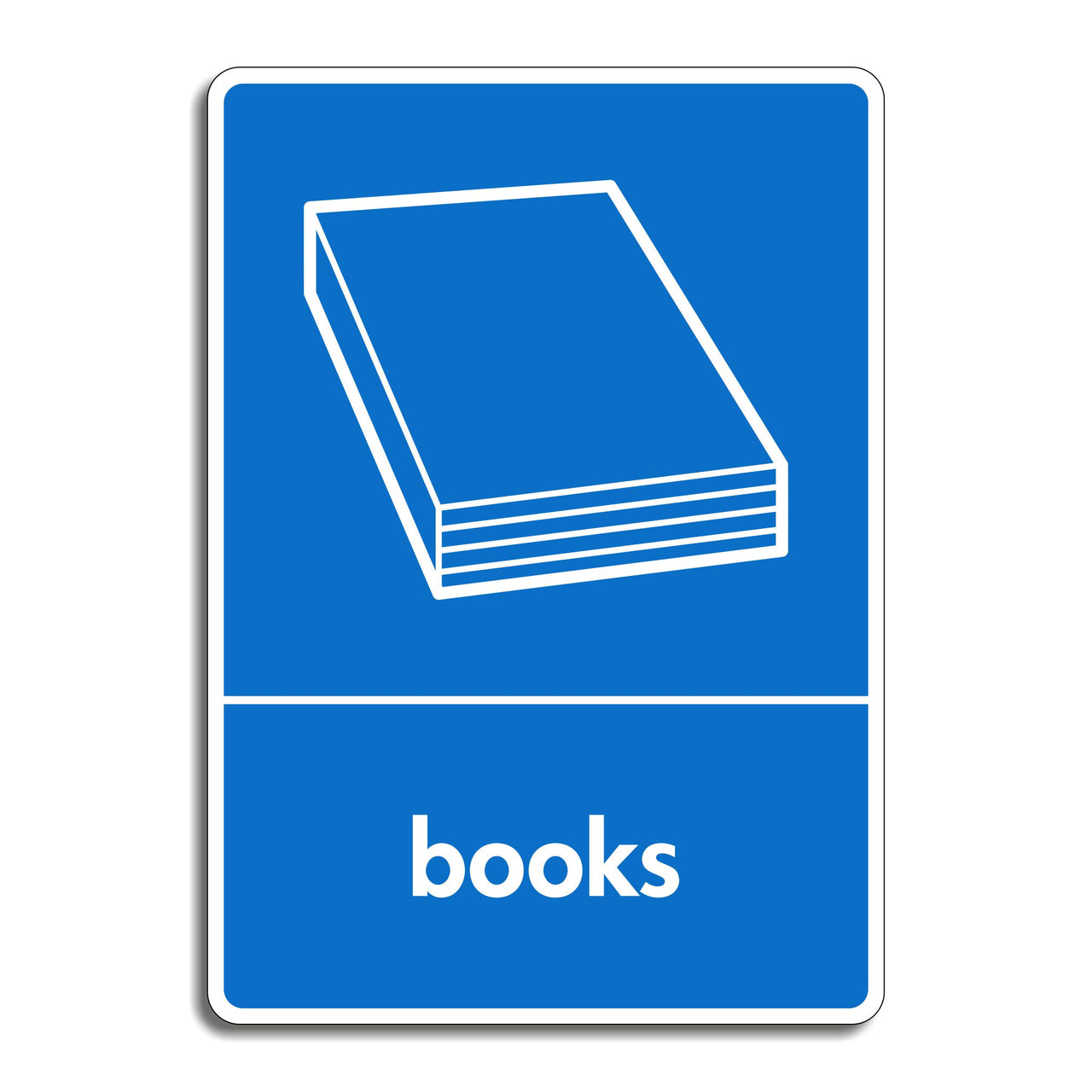 Books Recycling Sign