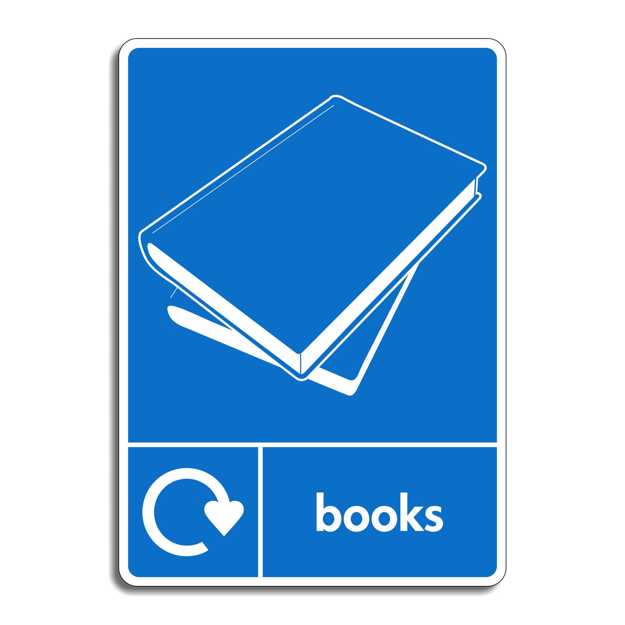 Book Recycling Sign