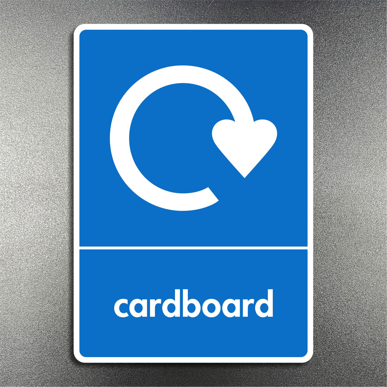 Cardboard Recycling Sign