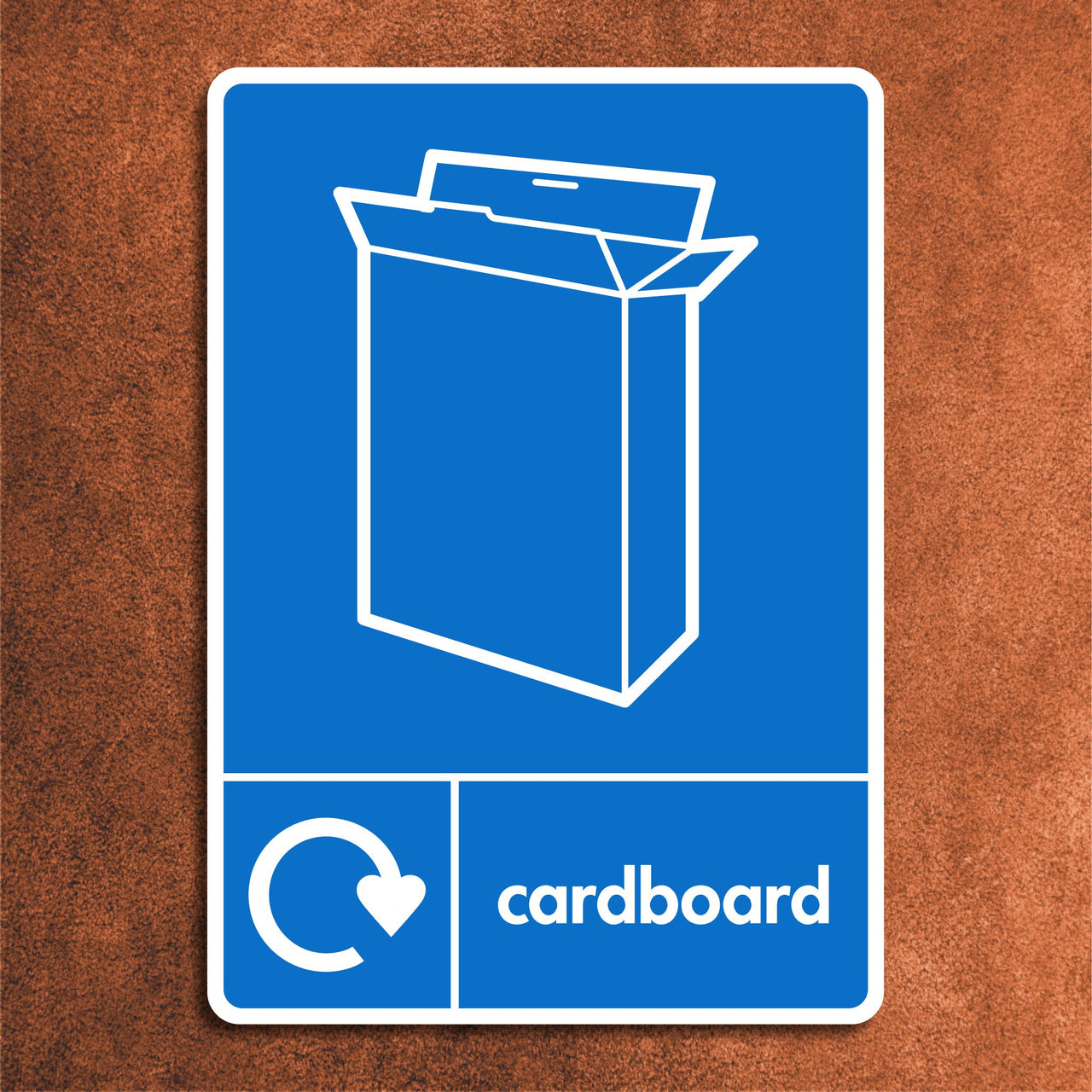 Cardboard Recycling Sign
