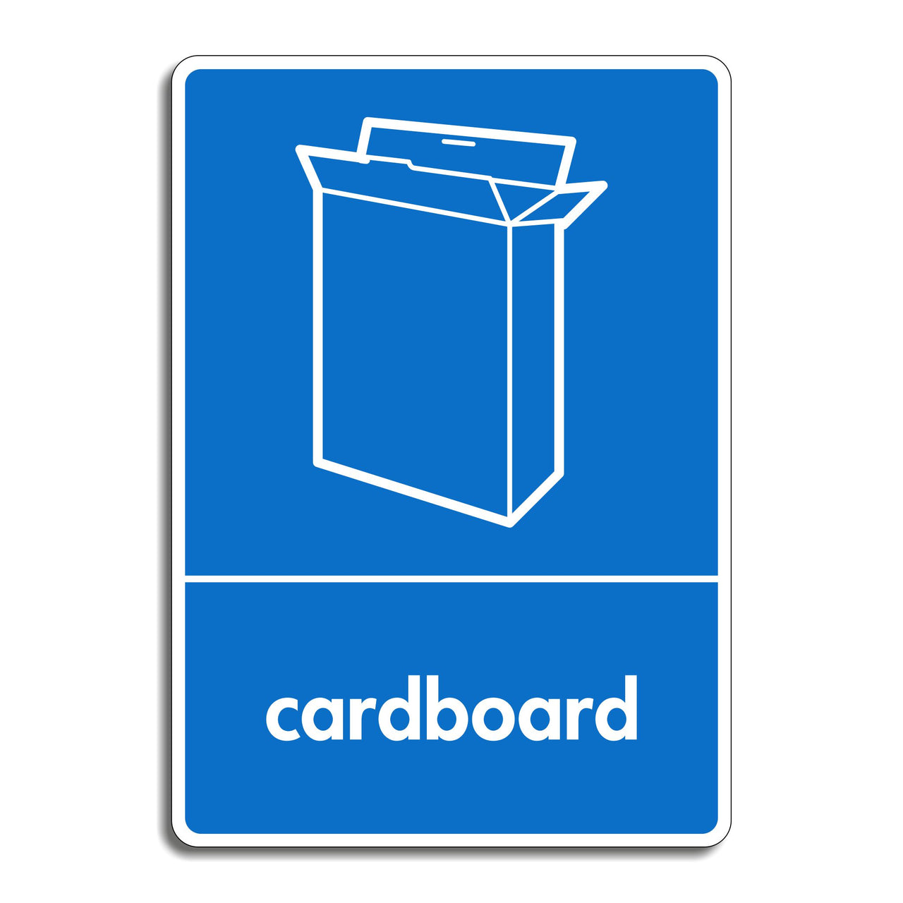 Cardboard Recycling Sign