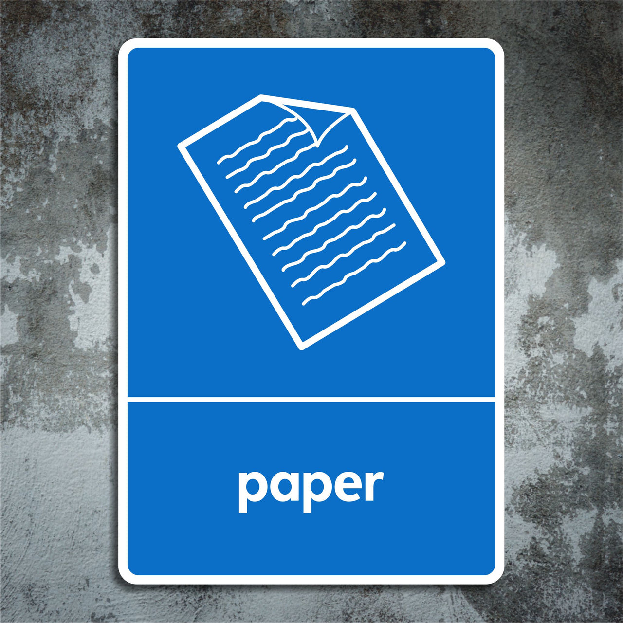 Paper Recycling Signs