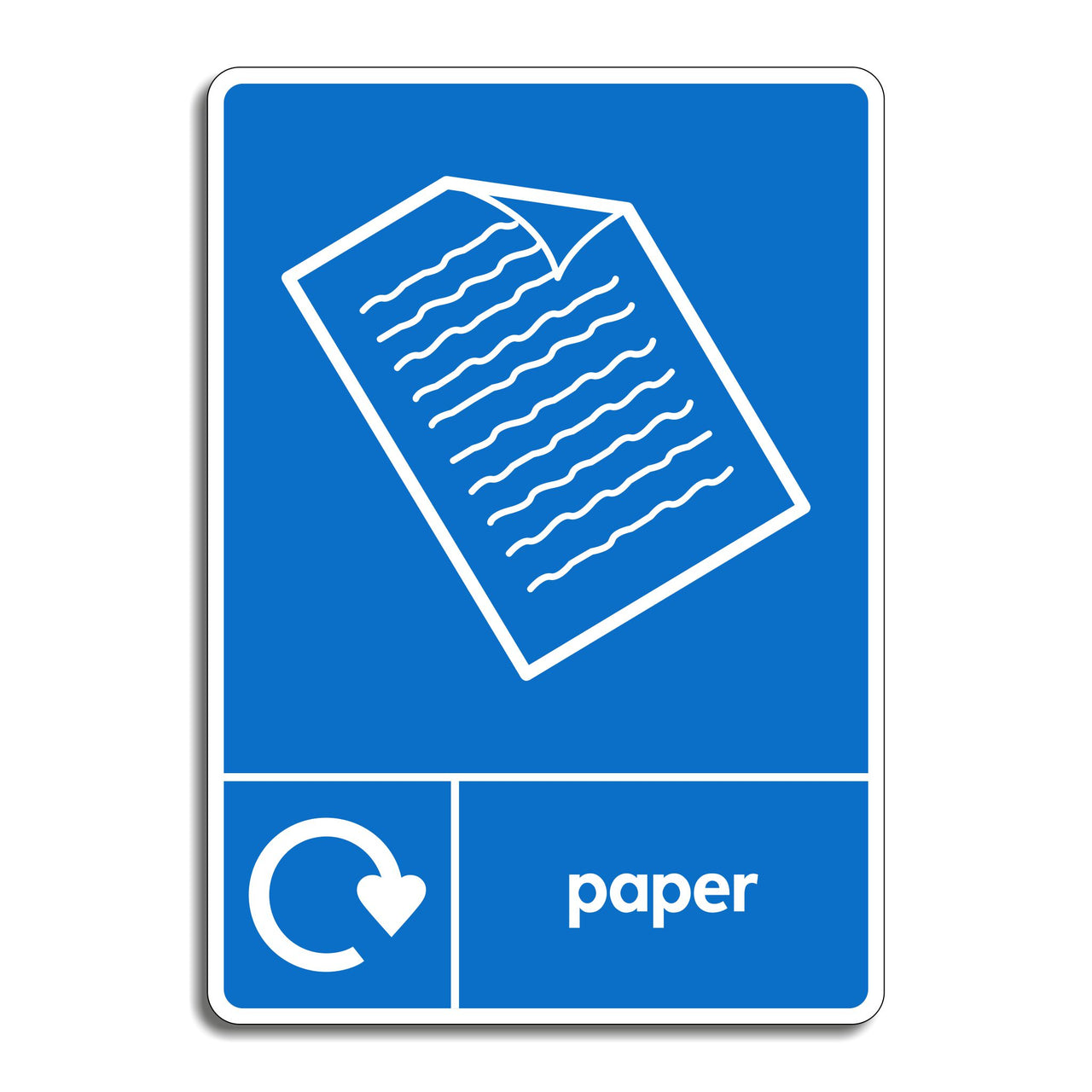 Paper Recycling Sign