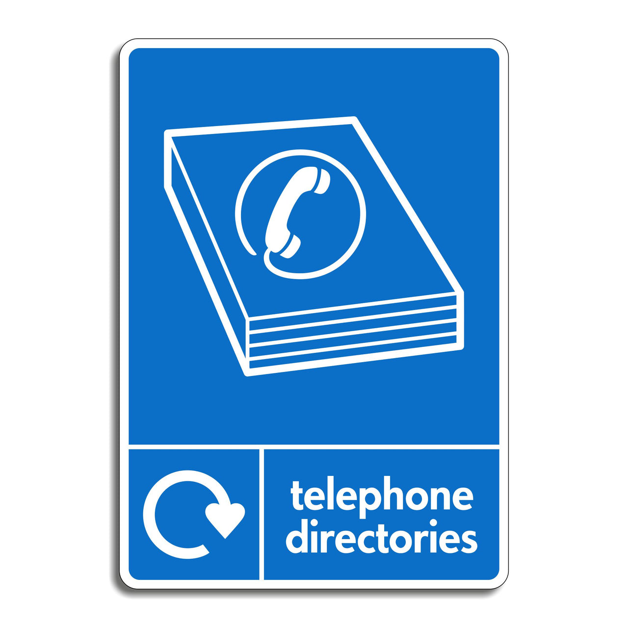 Telephone Directory Recycling Sign