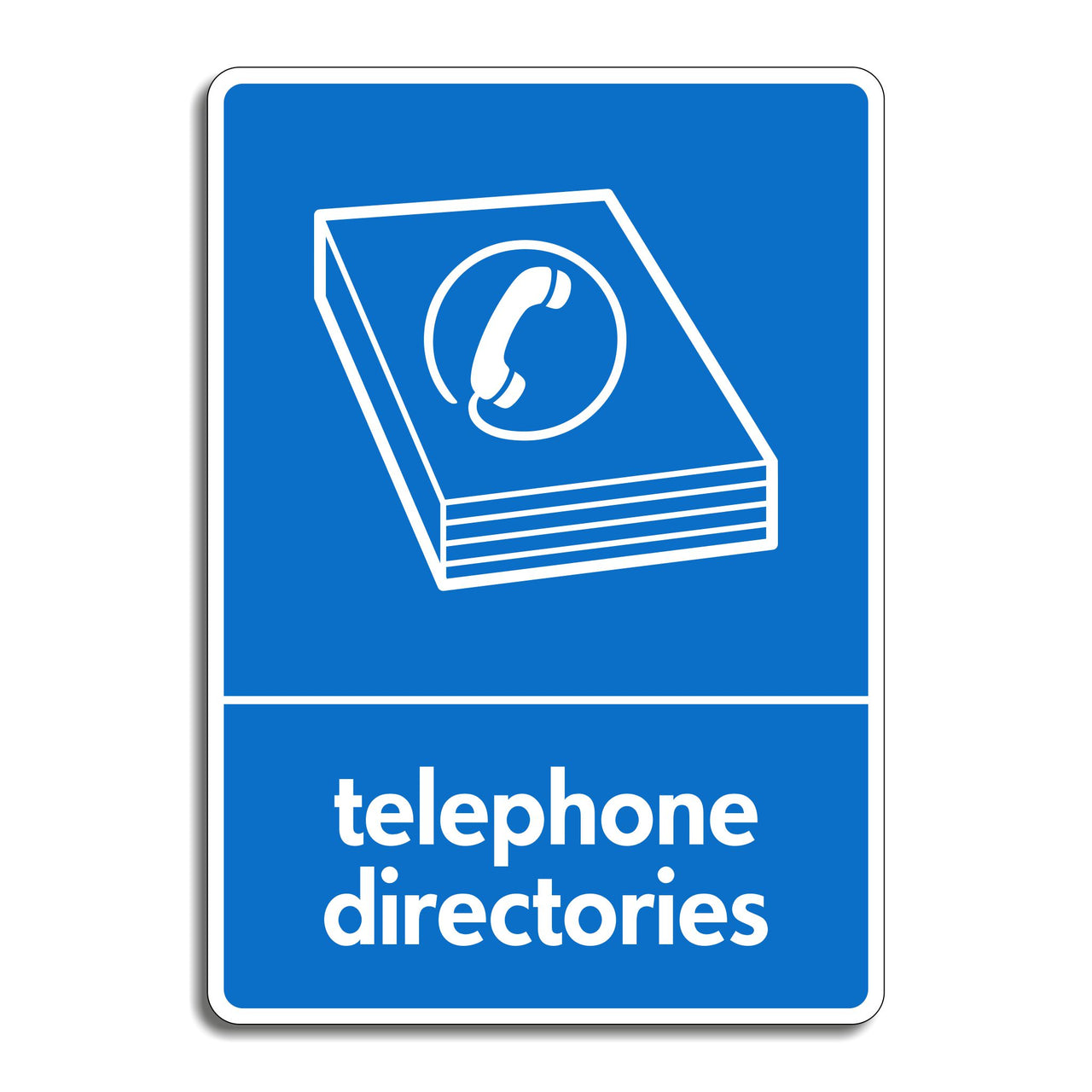 Telephone Directory Recycling Sign