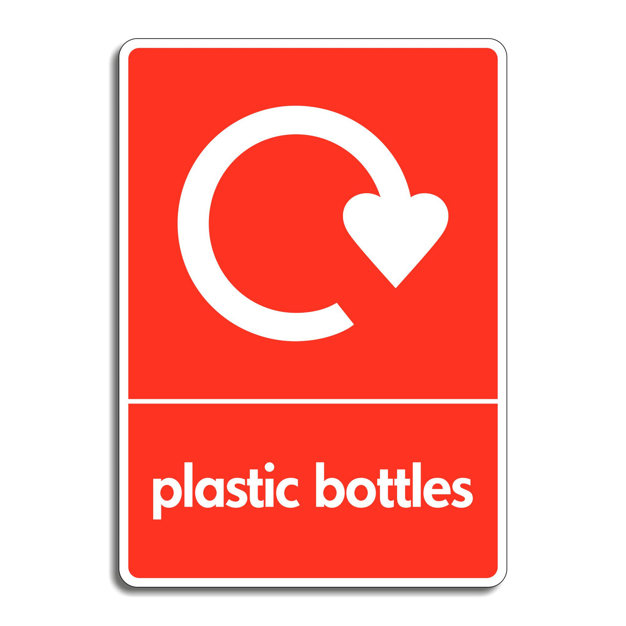 Plastic Bottles Recycling Sign