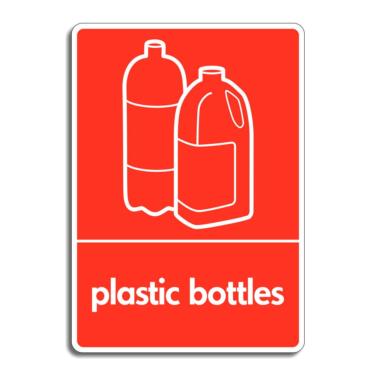 Plastic Bottles Recycling Sign