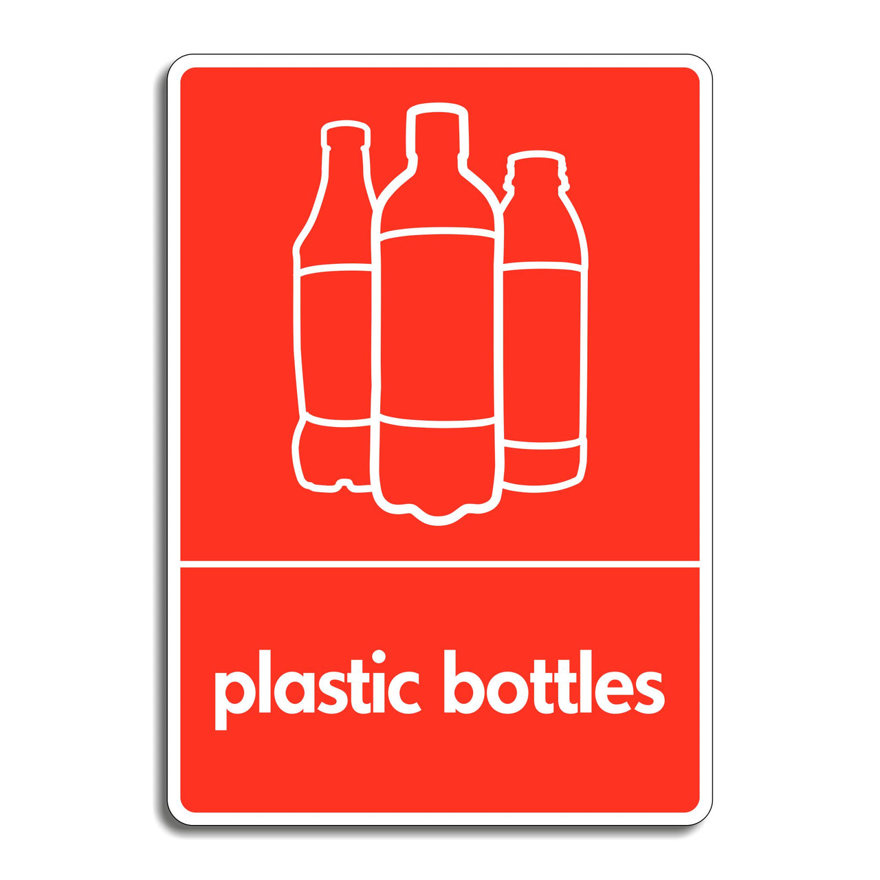 Plastic Bottles Recycling Sign