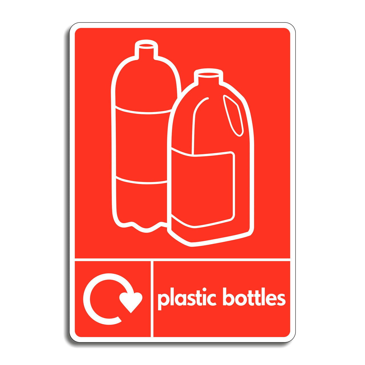 Plastic Bottle Recycling Sign