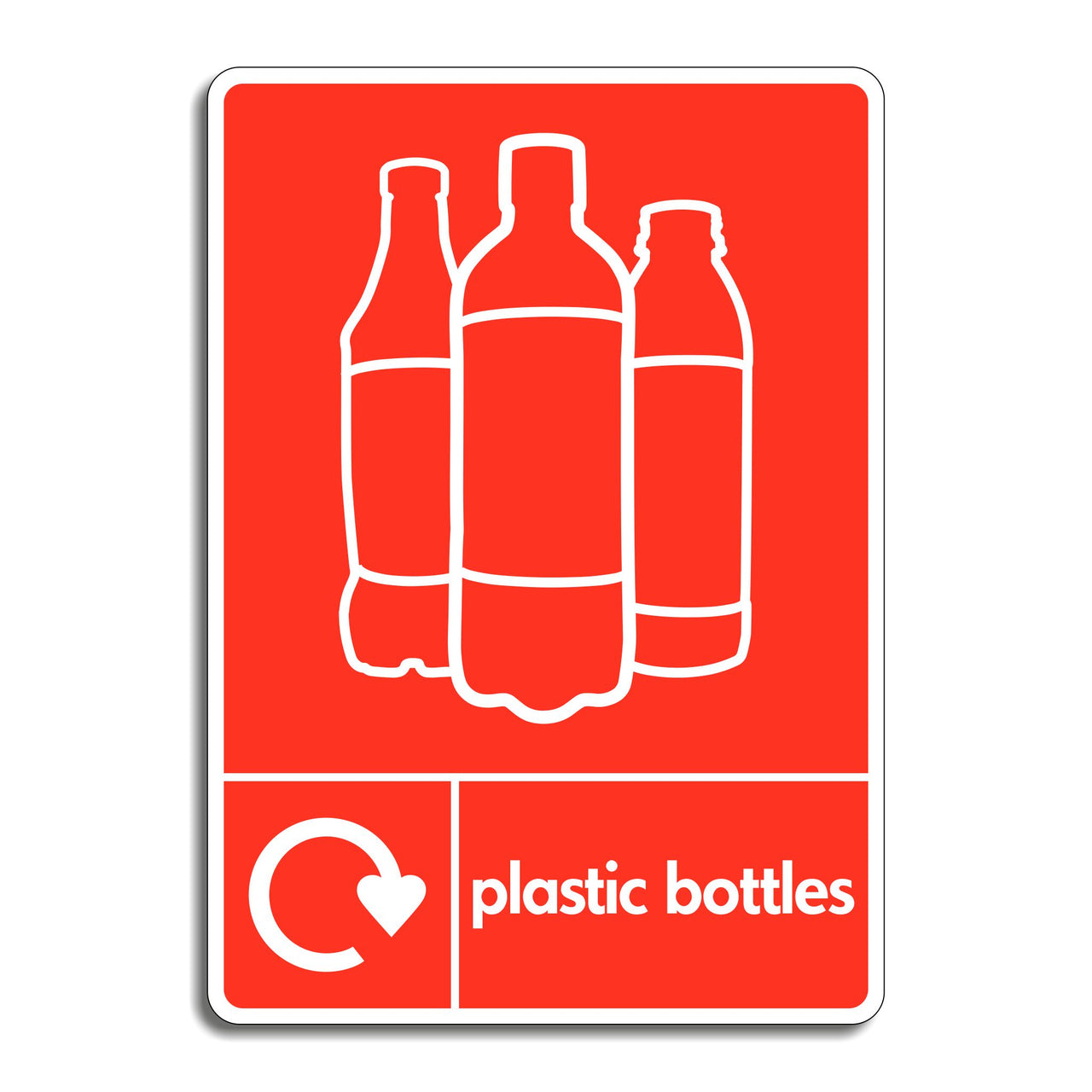 Plastic Bottles Recycling Sign