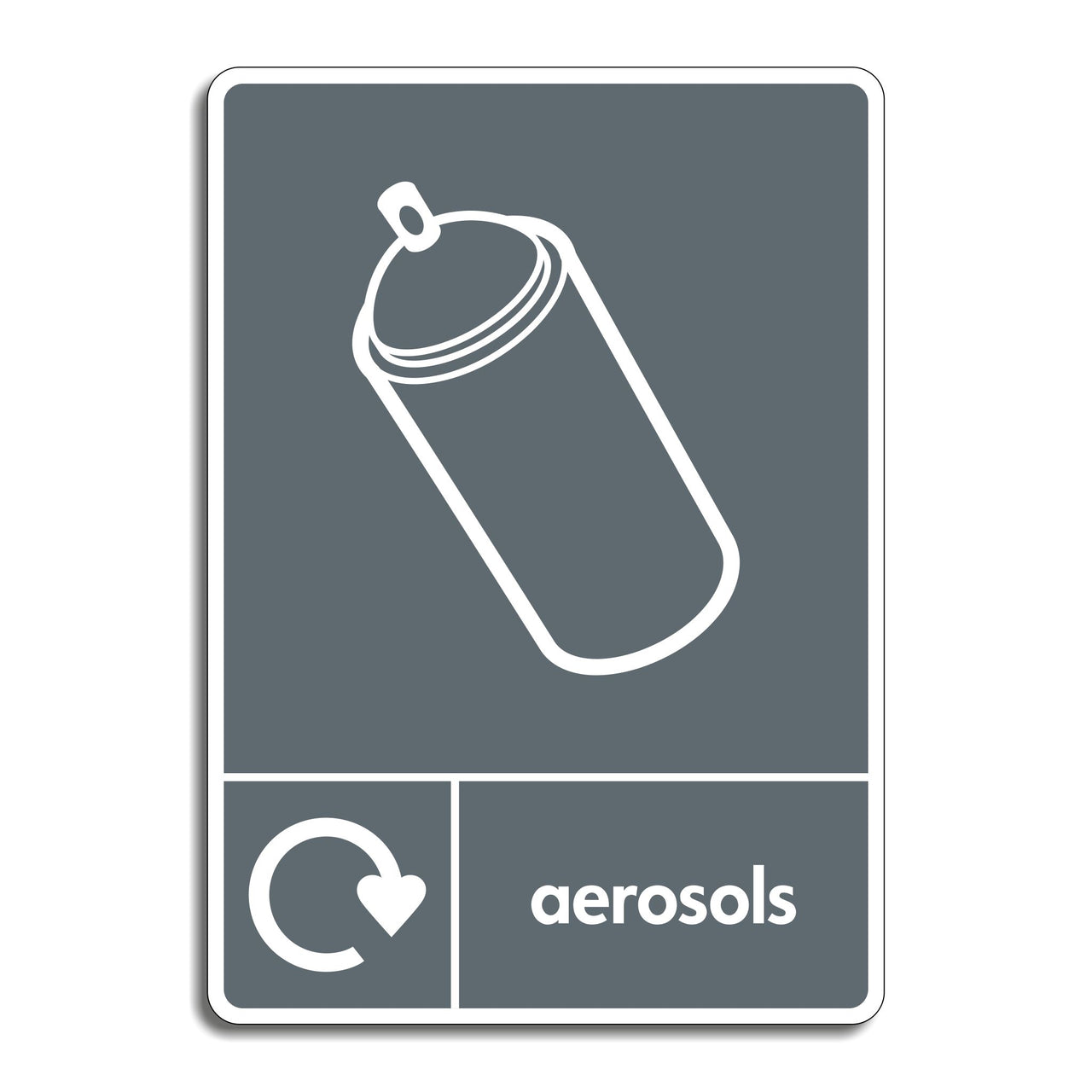 Aerosol Can Recycling Sign
