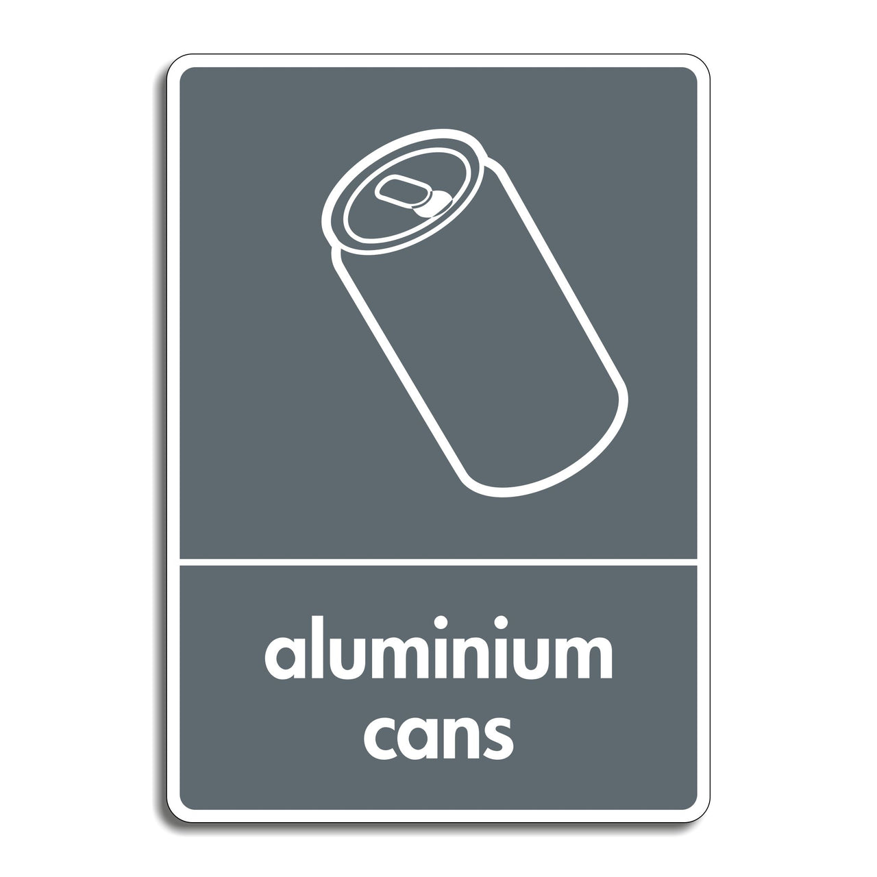 Aluminium Cans Recycling Sign