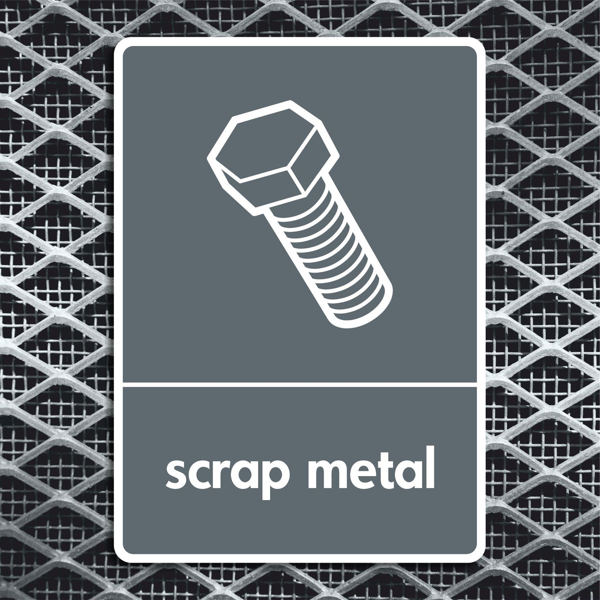 Scrab Sign Scrap Metal Recycling Sign