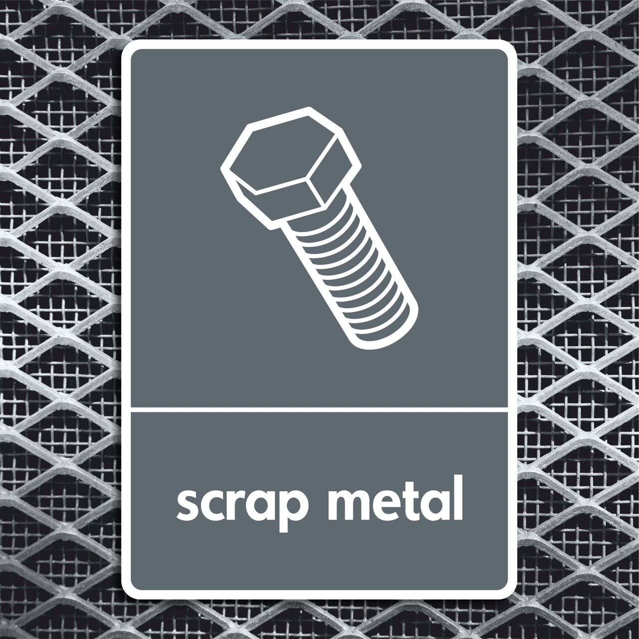 Scrap Metal Recycling Sign