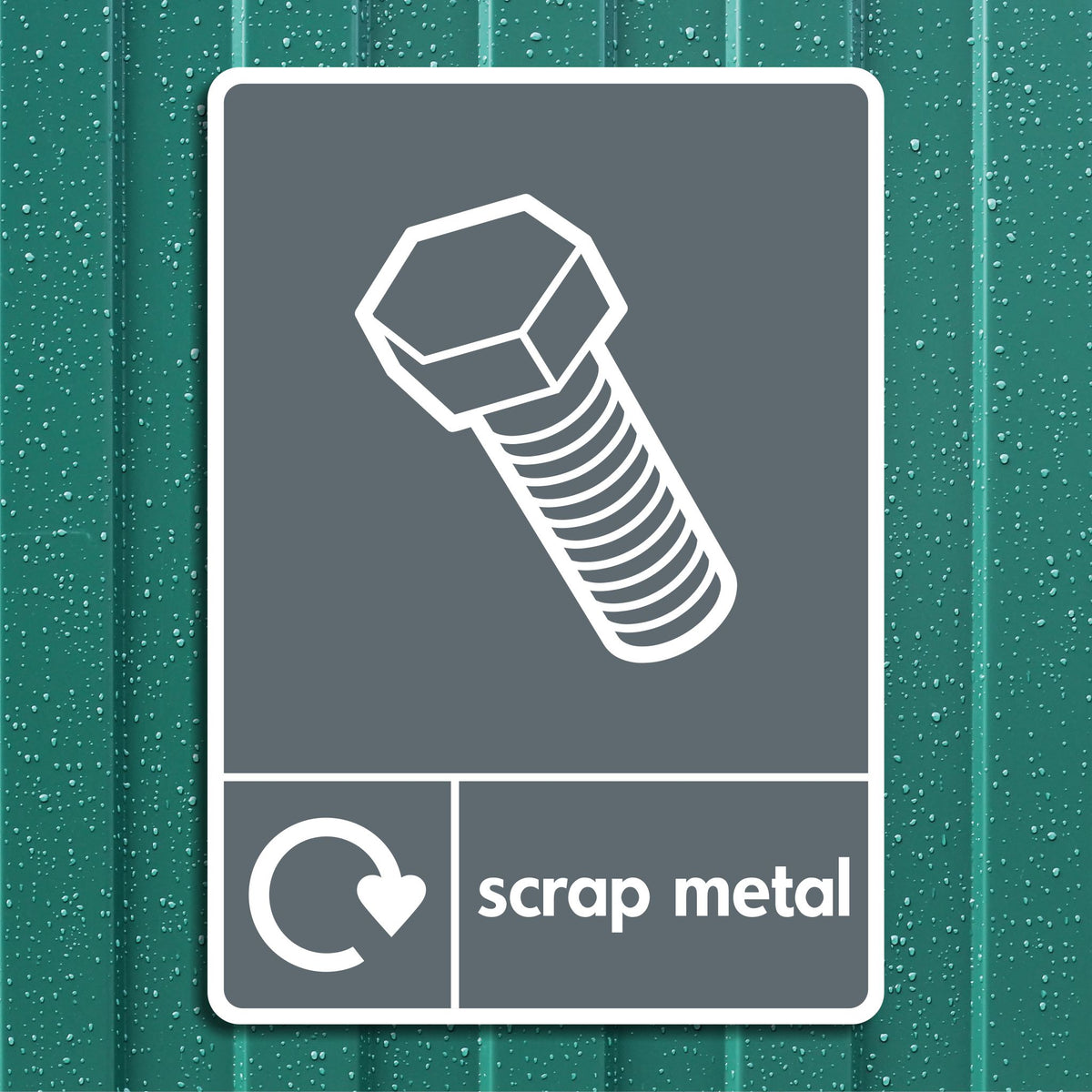 Asset Scrap Sign Scrap Metal Recycling Sign