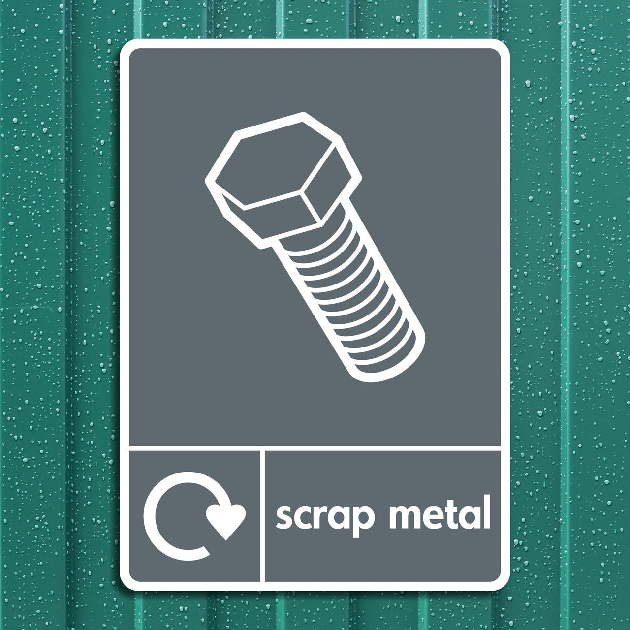 Scrap Metal Recycling Sign