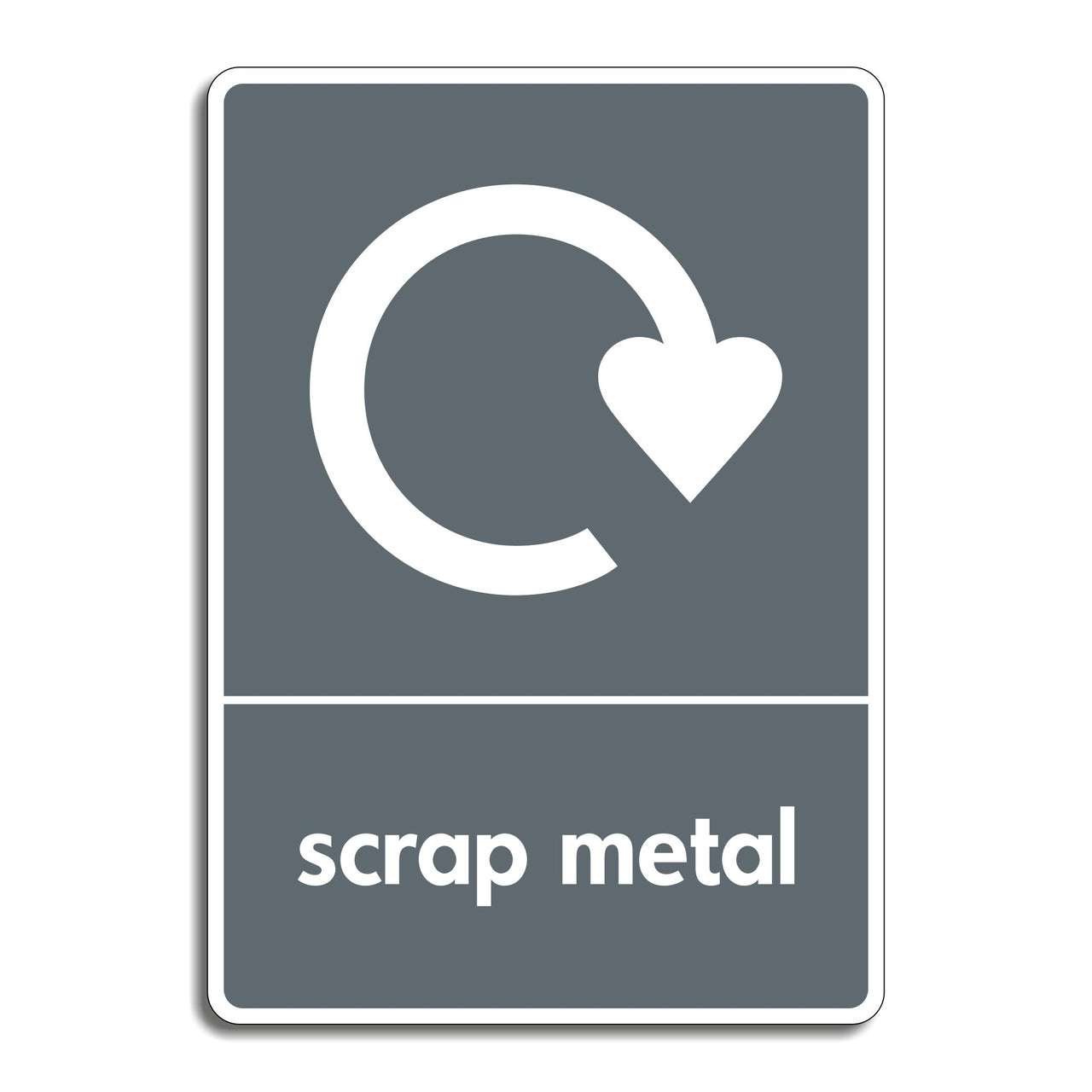 Scrap Metal Recycling Sign