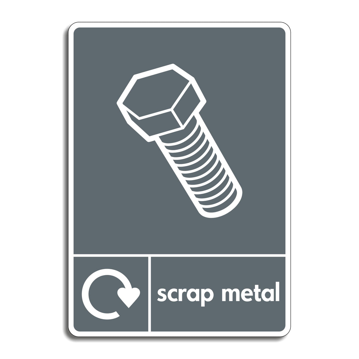 Scrap Racks Sign Scrap Metal Recycling Sign