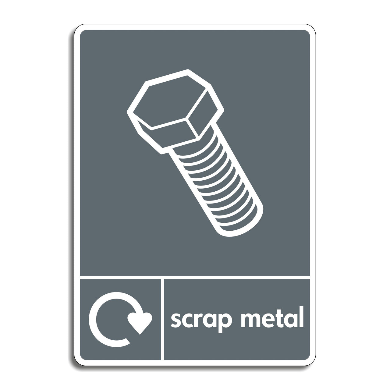 Scrap Metal Recycling Sign