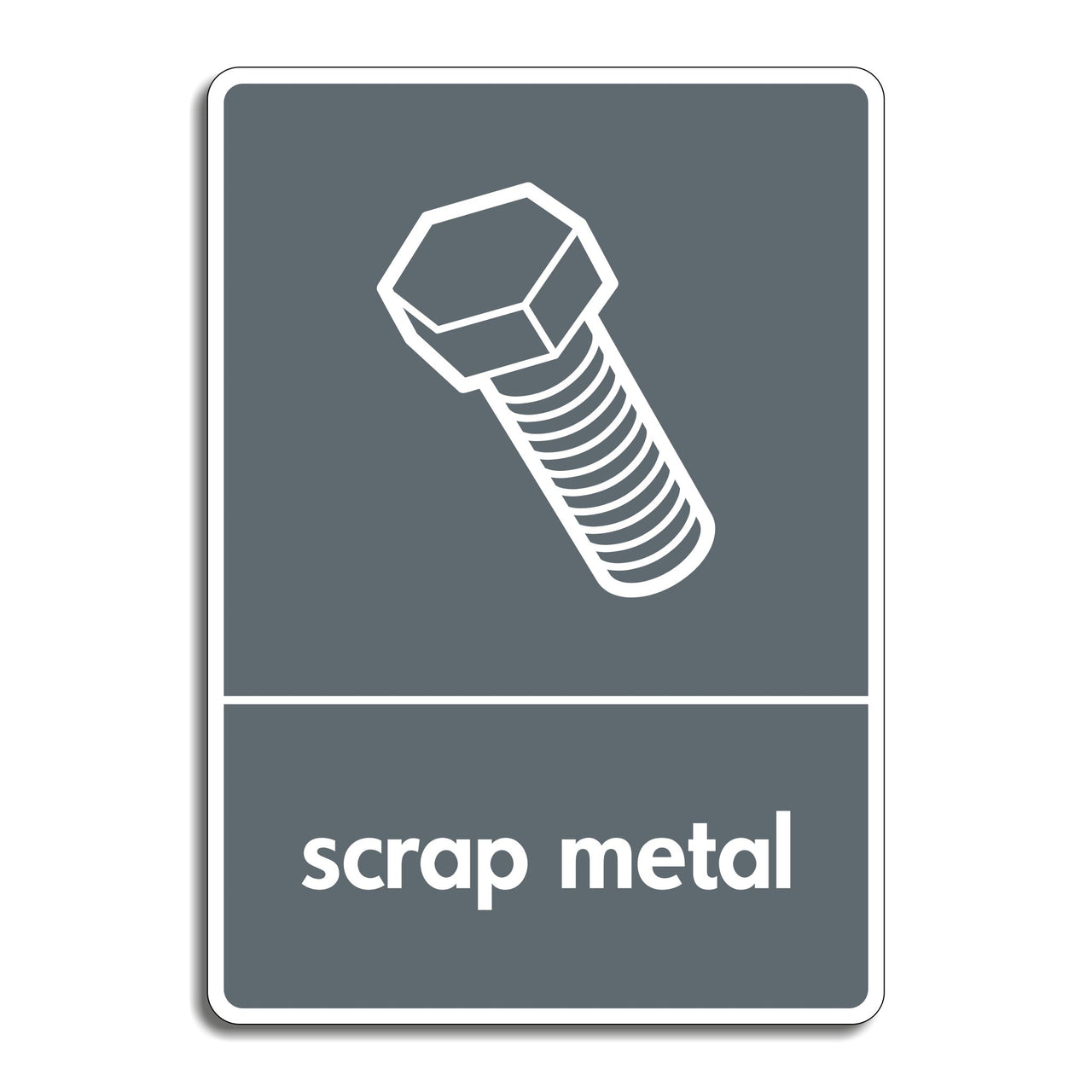 Scrap Metal Recycling Sign