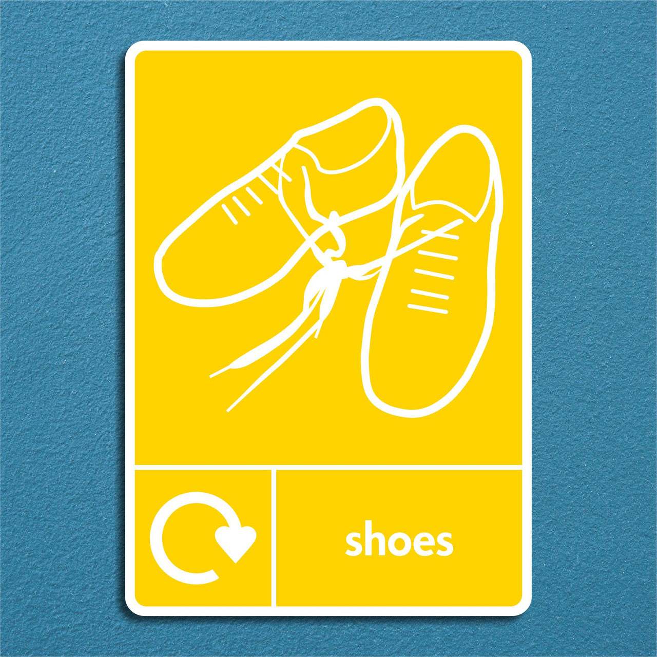 Shoes Recycling Sign