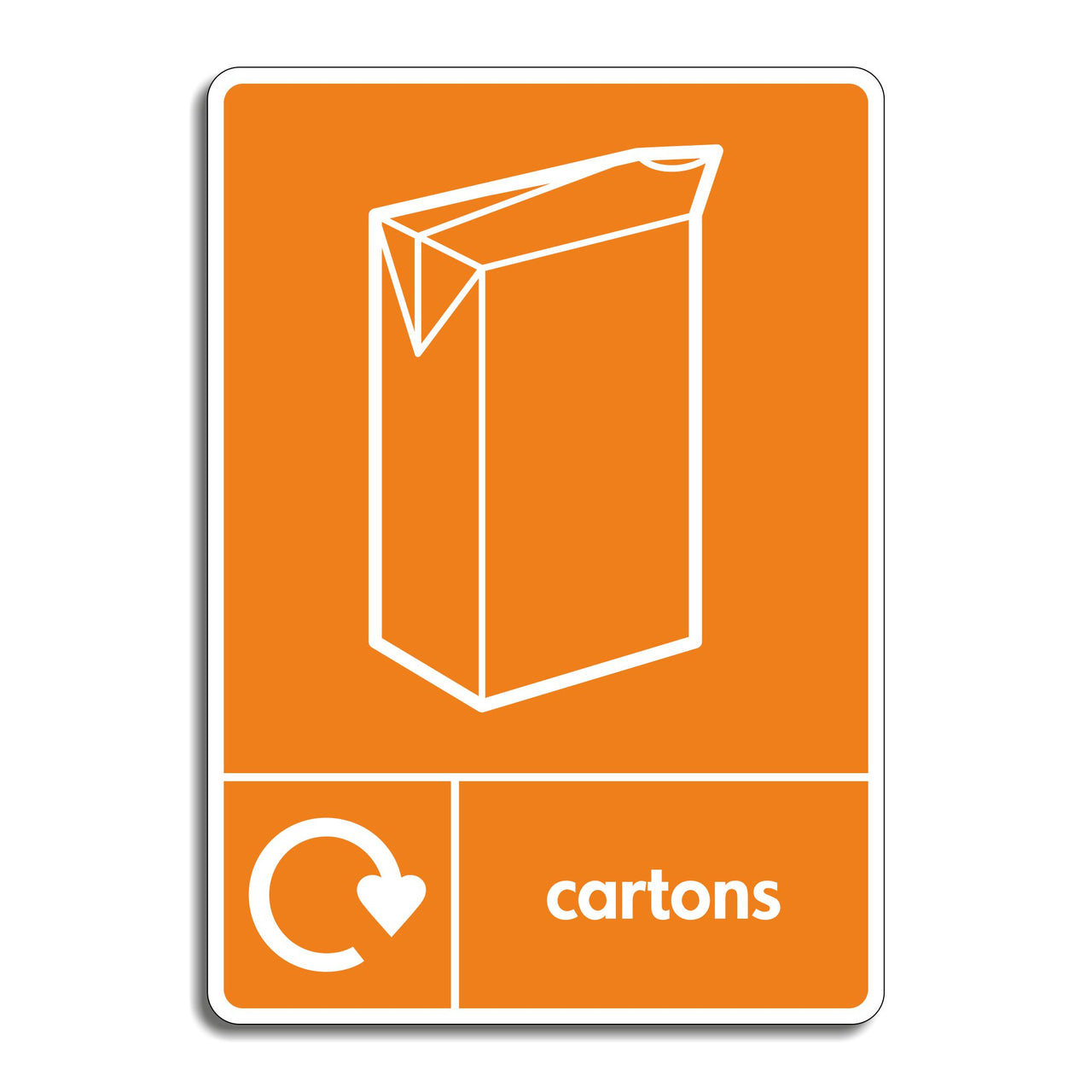 Carton Recycling Sign