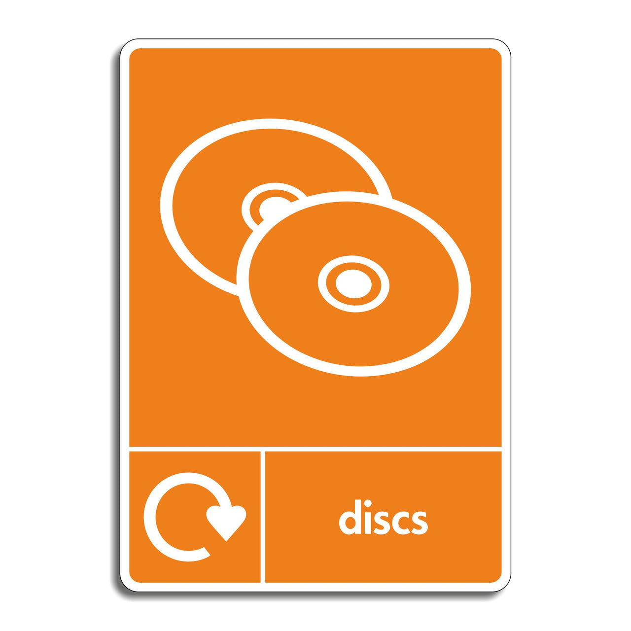 Disc Recycling Sign