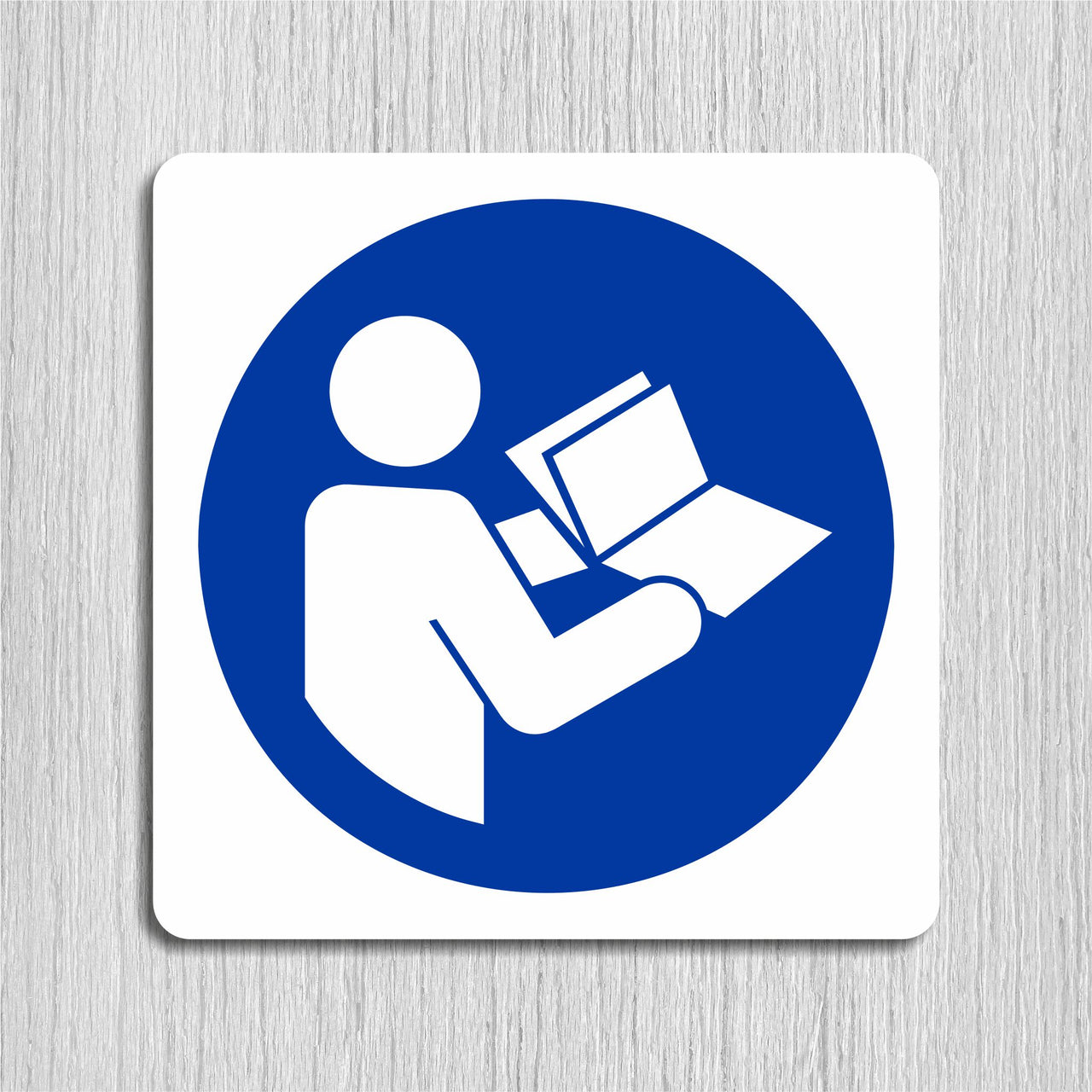 Refer To Instruction Manual Sign