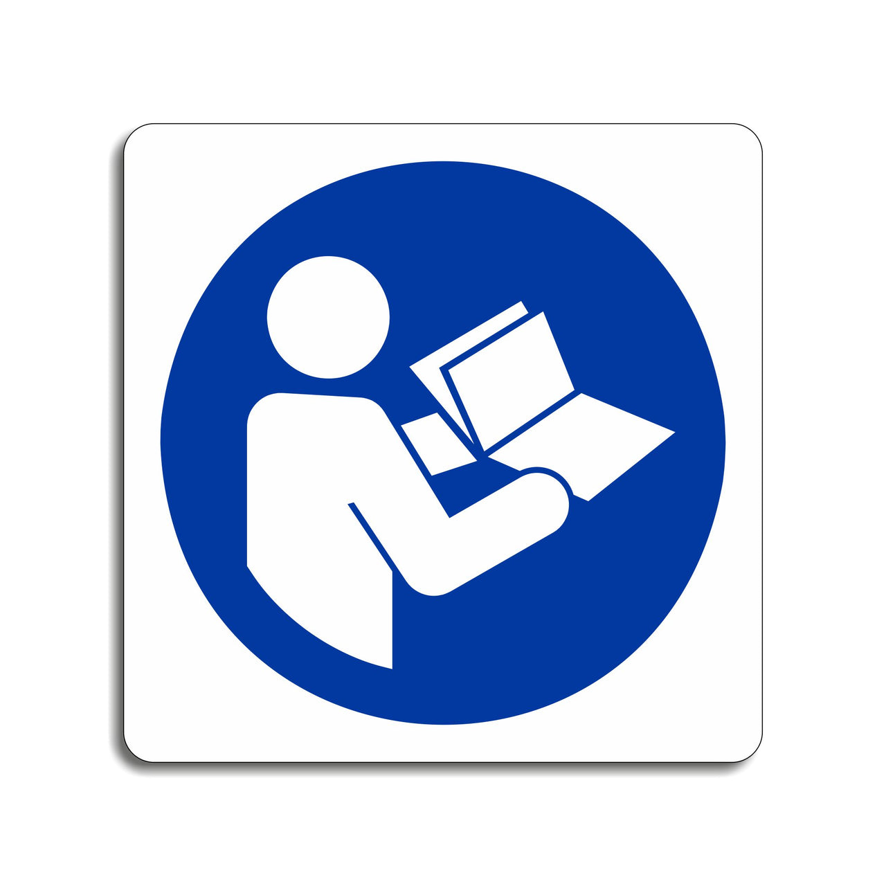 Refer To Instruction Manual Sign