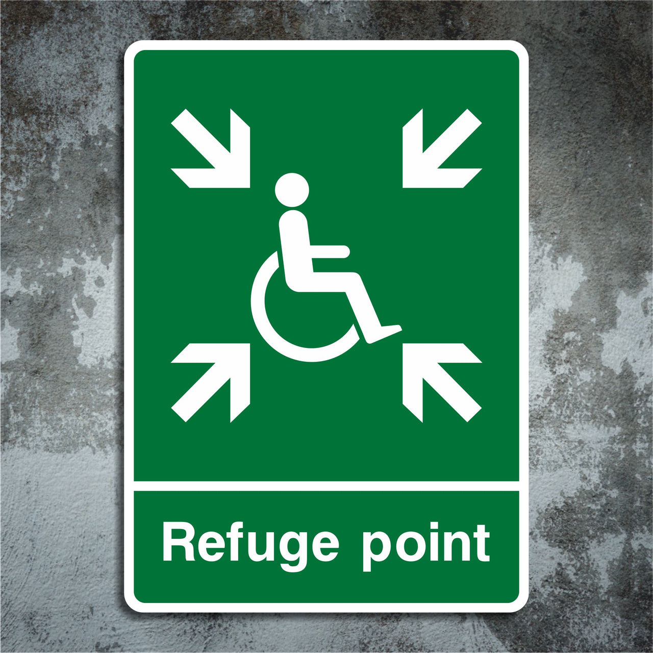 Disabled Refuge Point Sign
