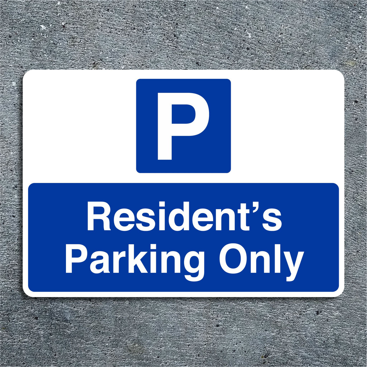 Resident's Parking Only Sign
