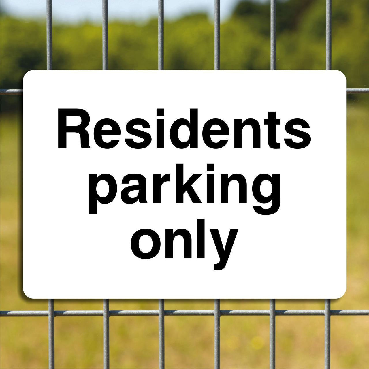 Residents Parking Only Sign