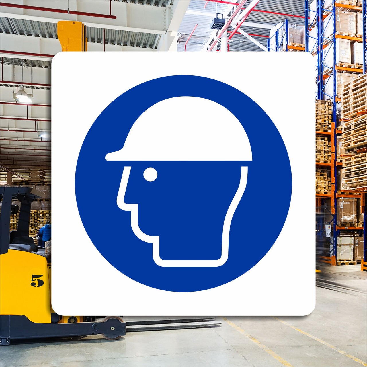 Wear Safety Helmet Sign