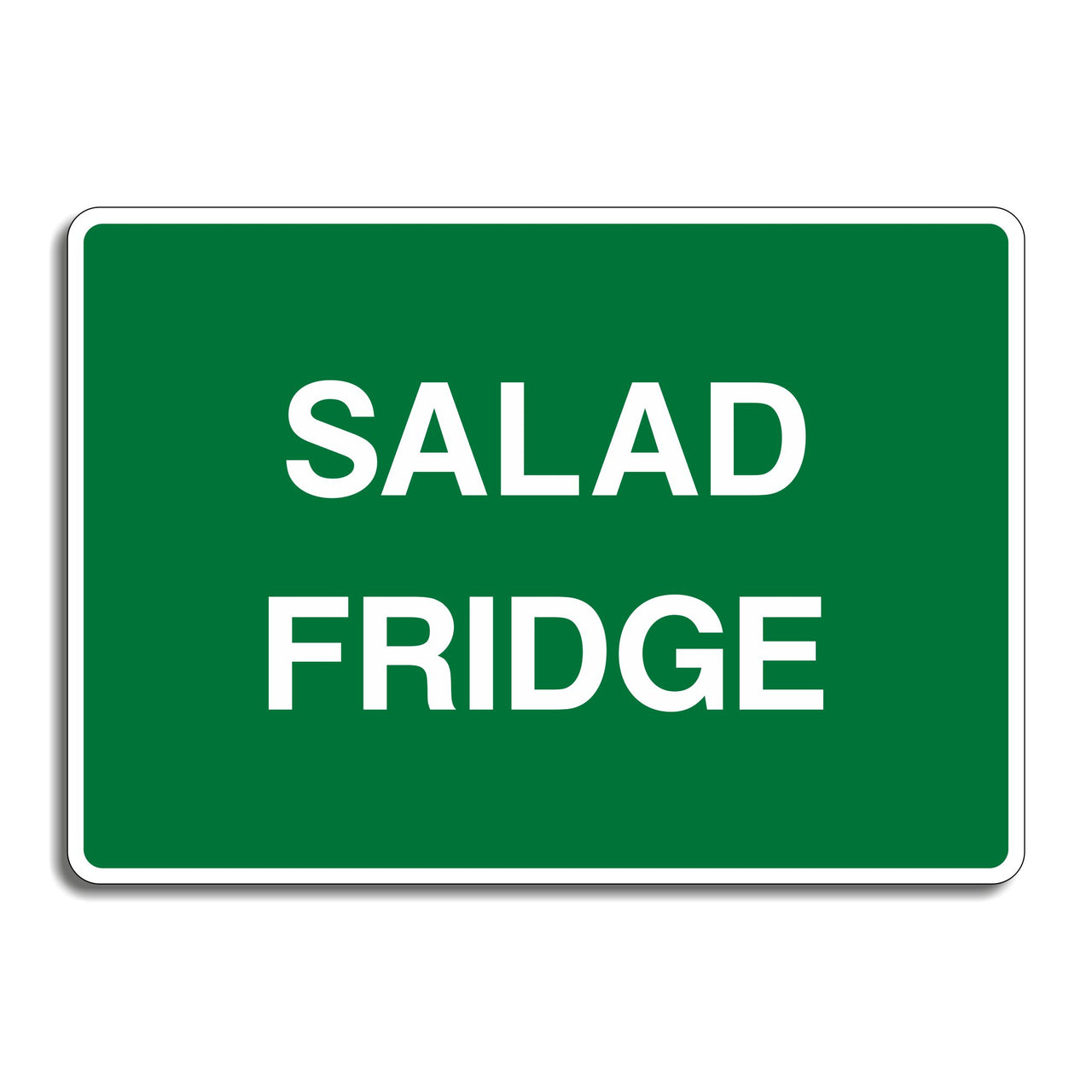 Salad Fridge Sign