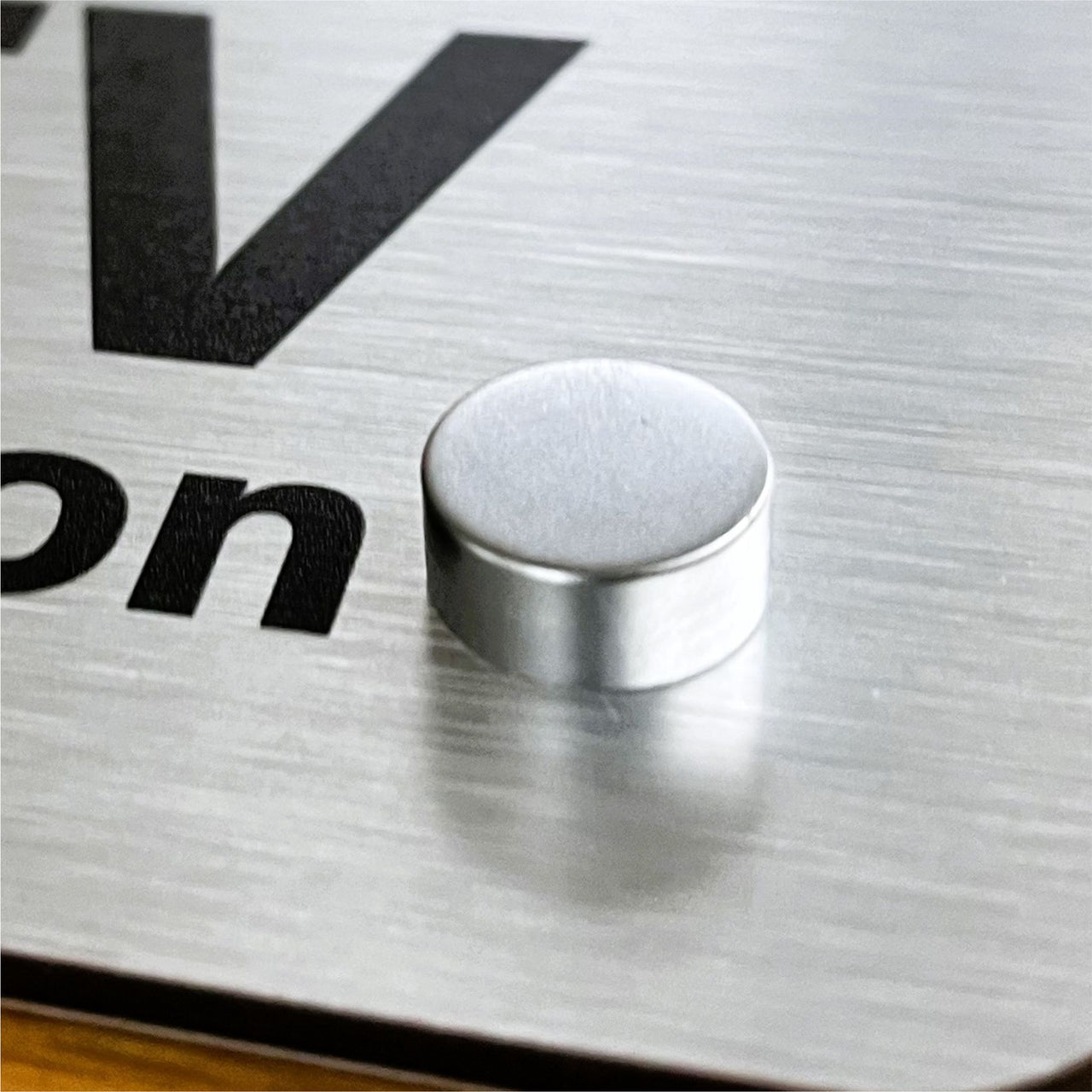 Satin Silver Metal Screw Cover Caps with a Brass Collar Fitting