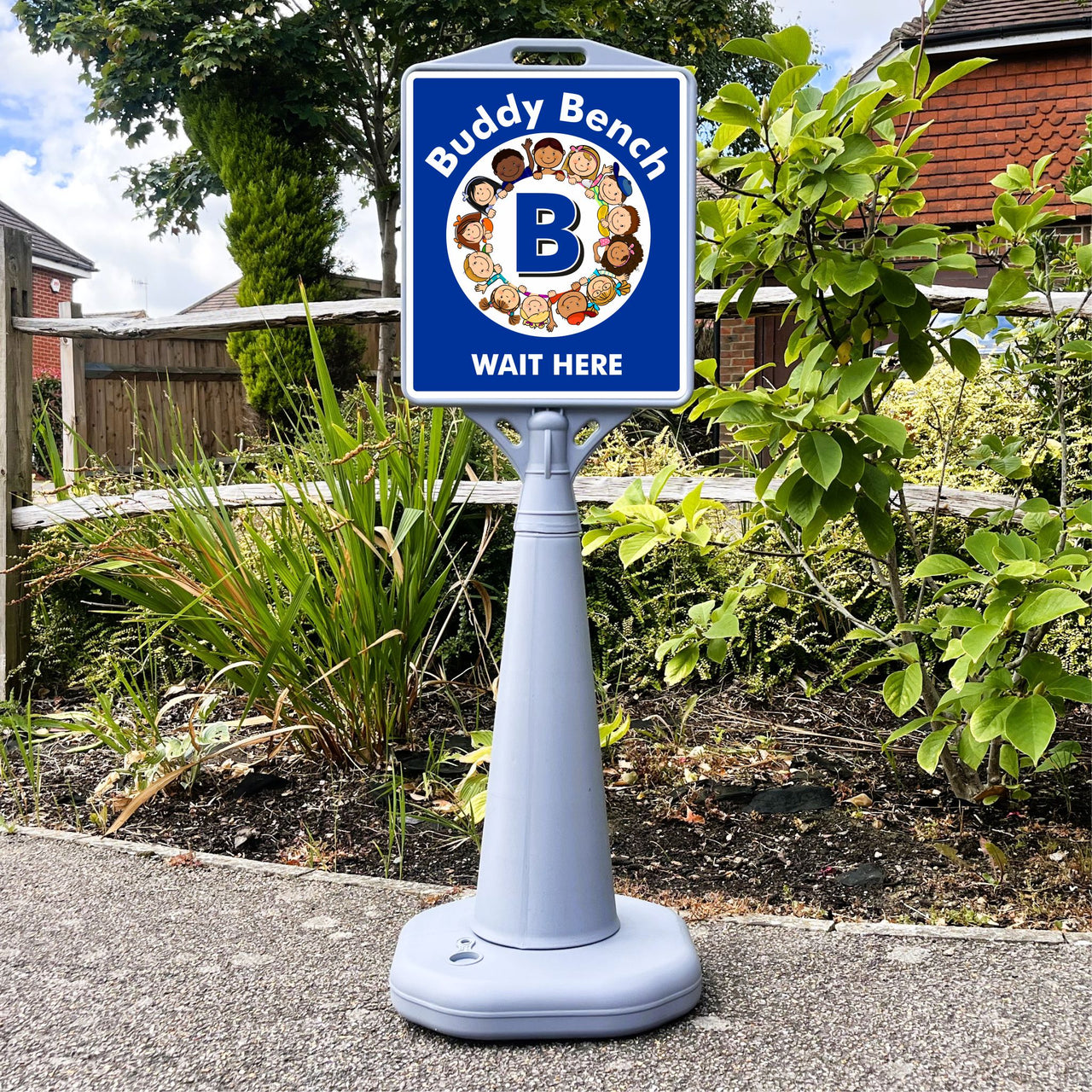 Friendship Stop School Play Area Freestanding School Sign