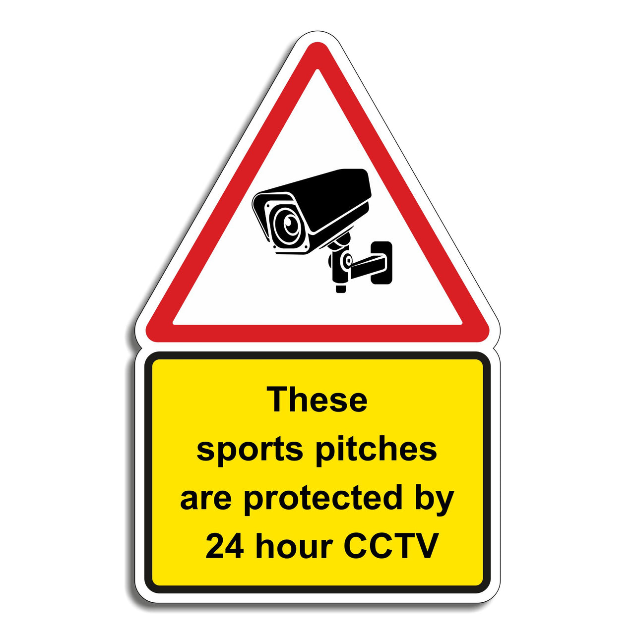 These Sports Pitches Are Protected By 24 Hour CCTV Sign