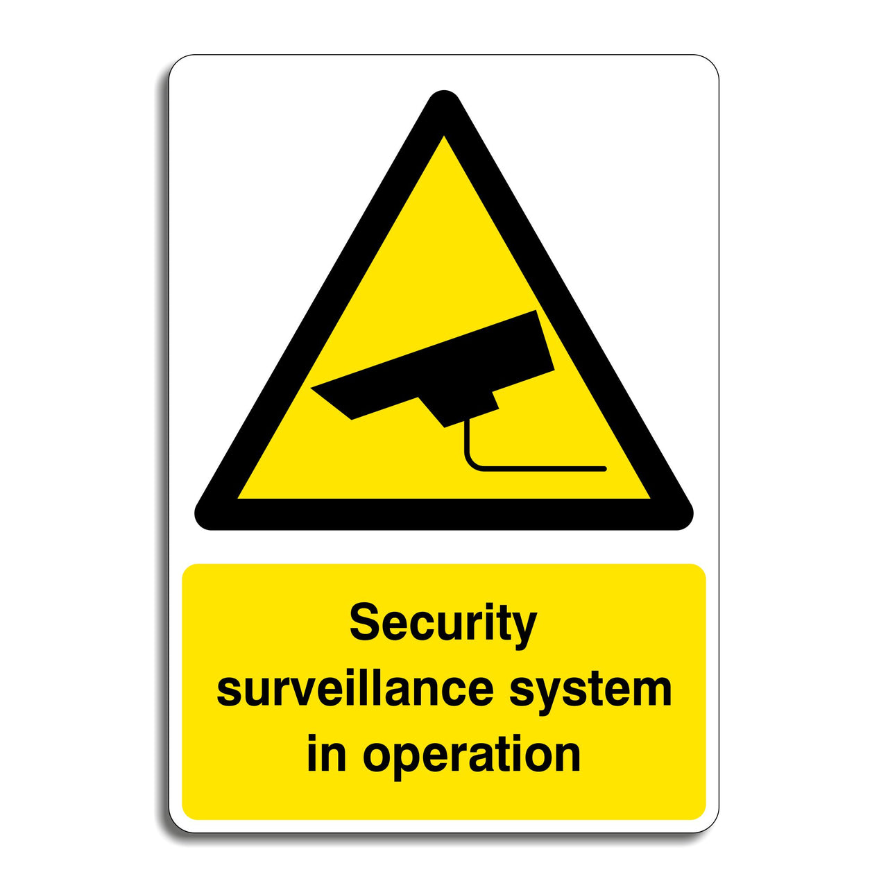 Security Surveillance System In Operation Sign