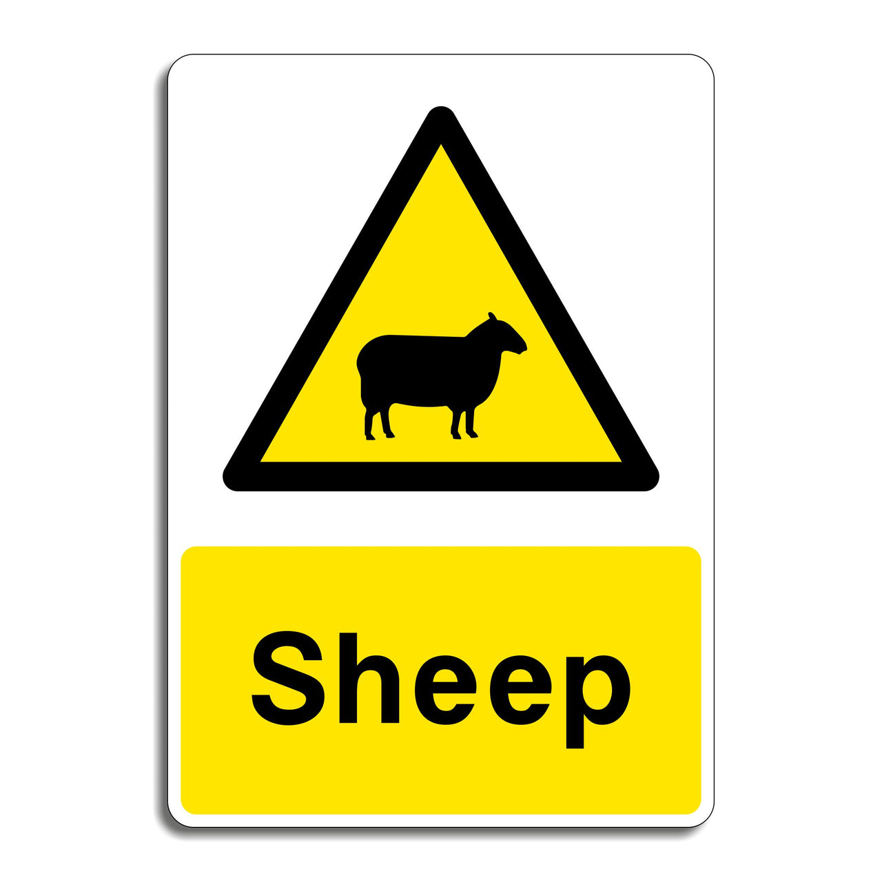 Sheep Warning Sign