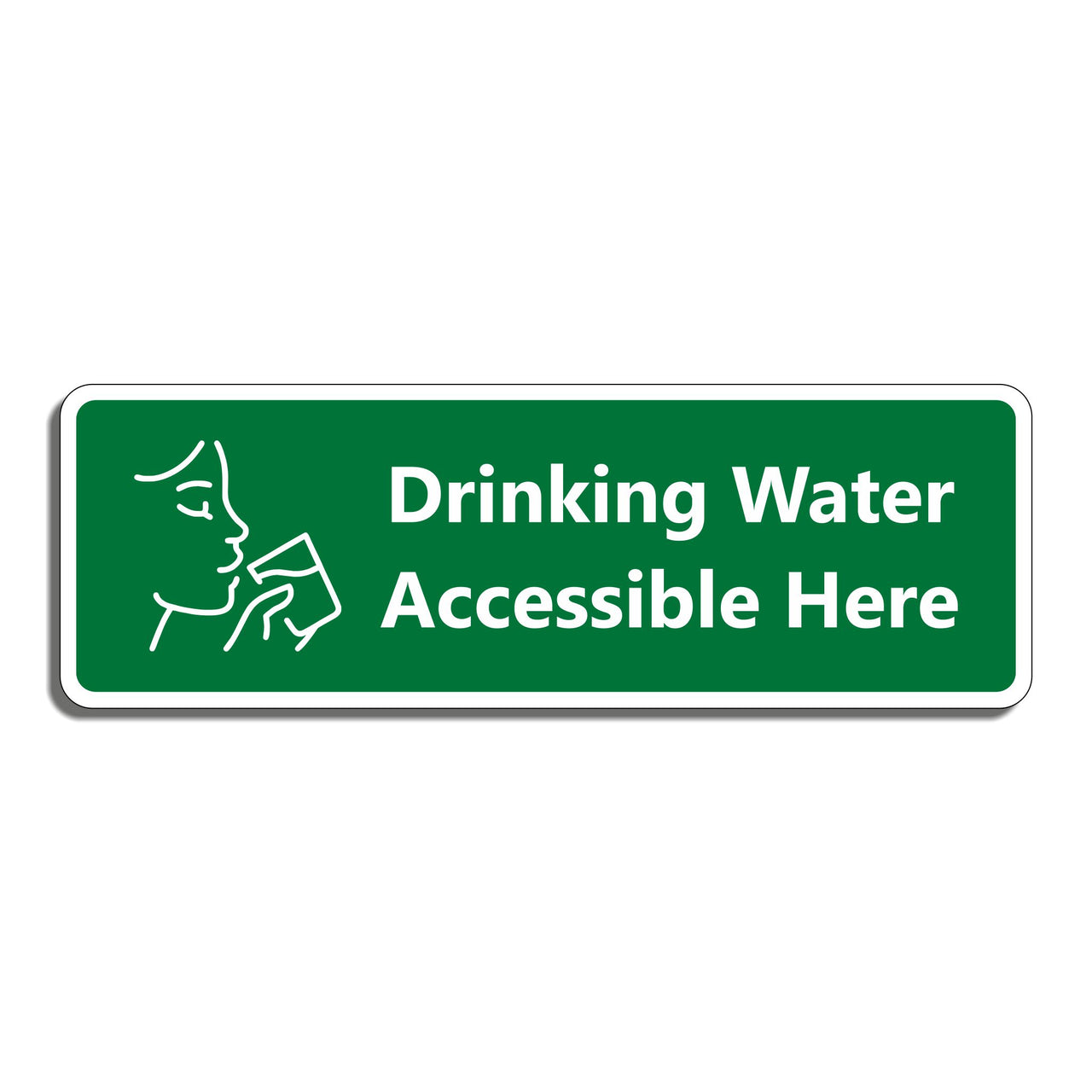 Drinking Water Accessible Here Sign
