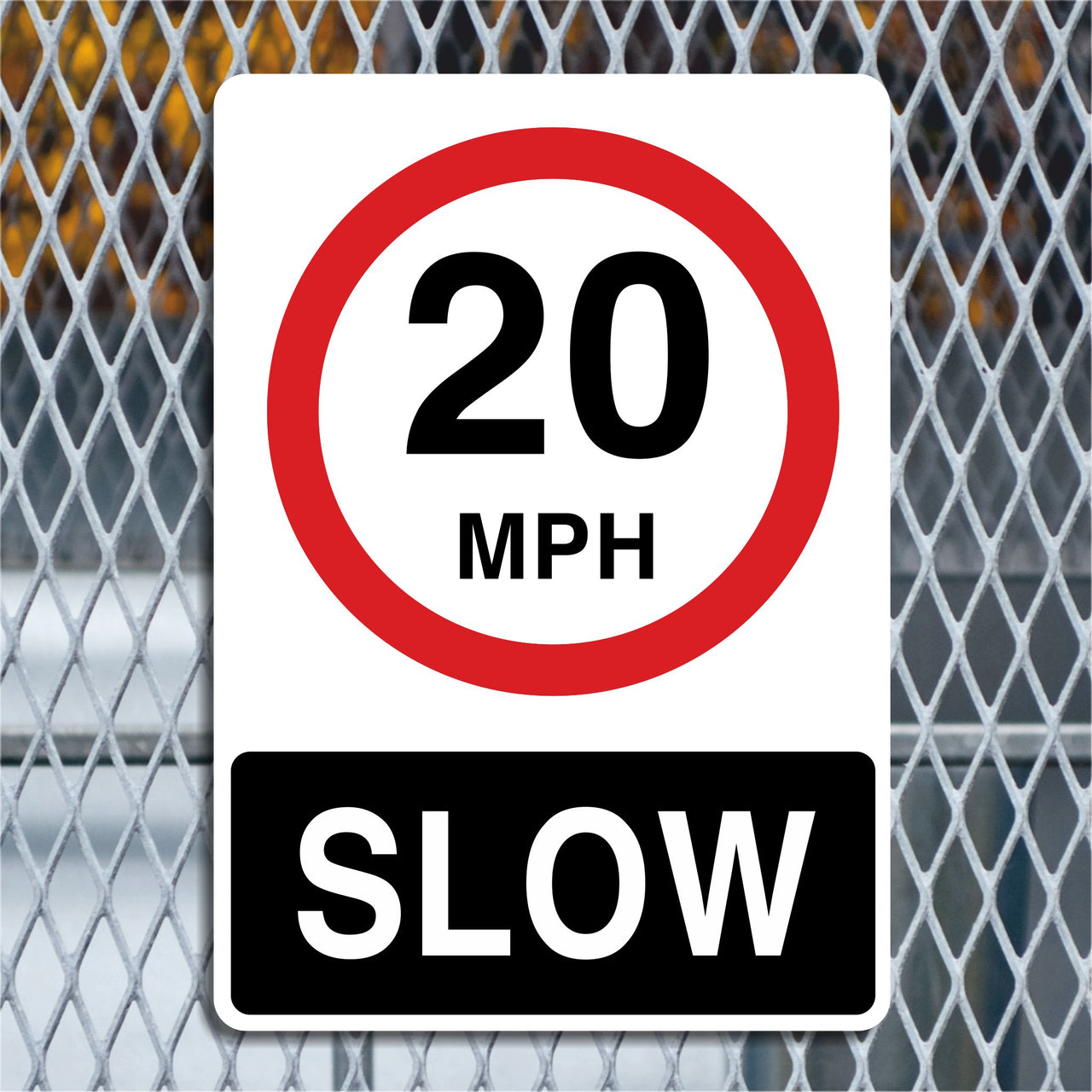 20mph Slow Sign