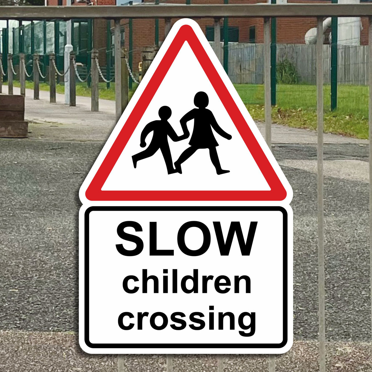 Slow Children Crossing Sign