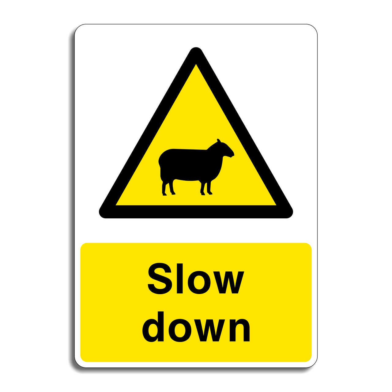 Slow Down Sheep Sign