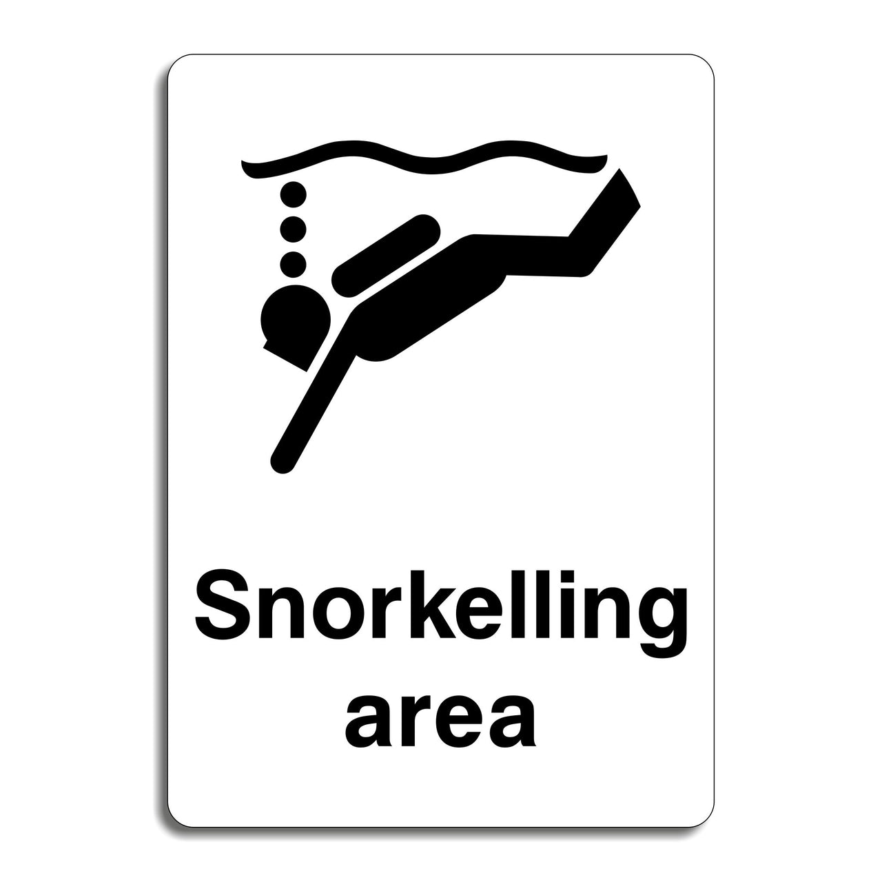 Snorkelling Area Sign