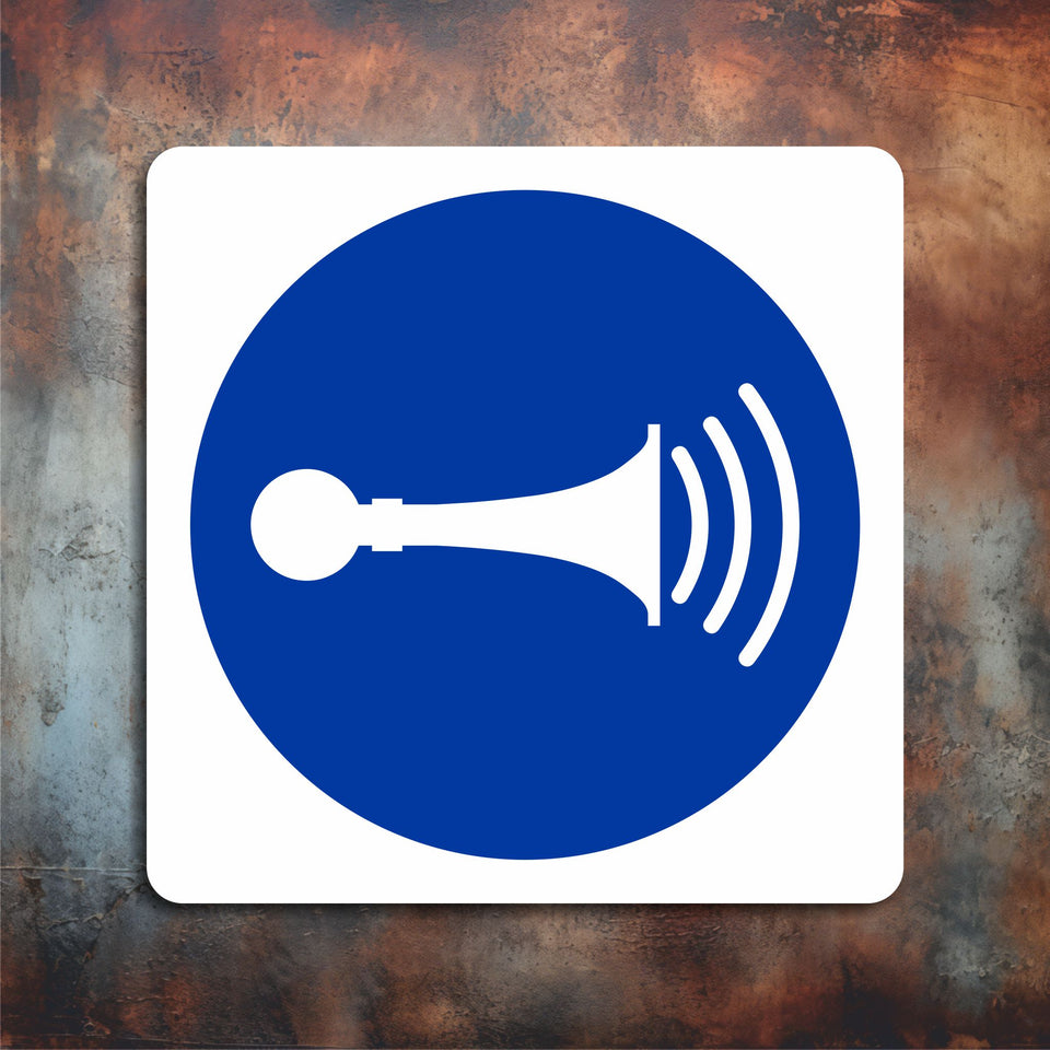 Sound Horn Safety Signs