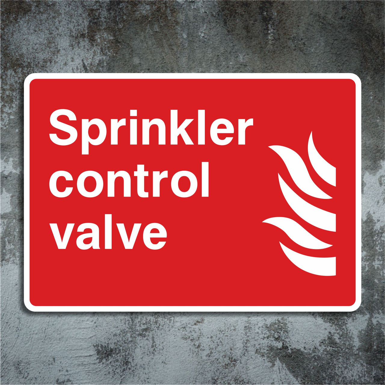 Sprinkler Control Valve Sign