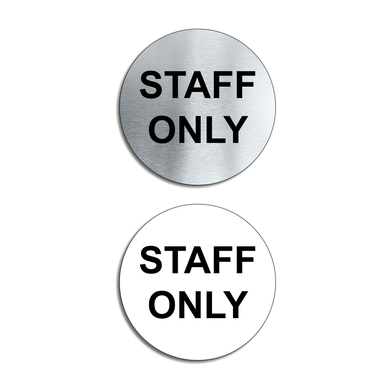 Staff Only Door Sign