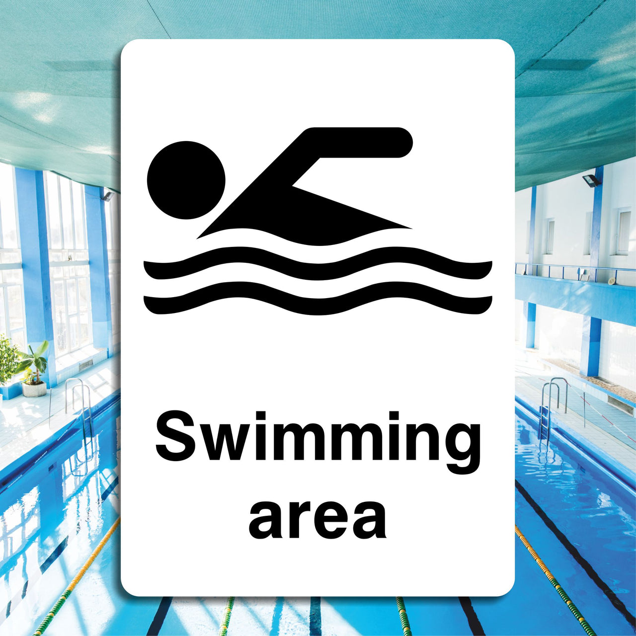 Swimming Area Sign