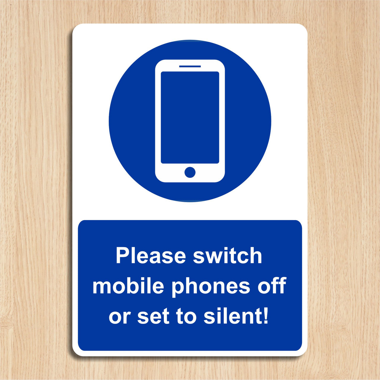 Please Switch Mobile Phones Off Or Set To Silent Sign
